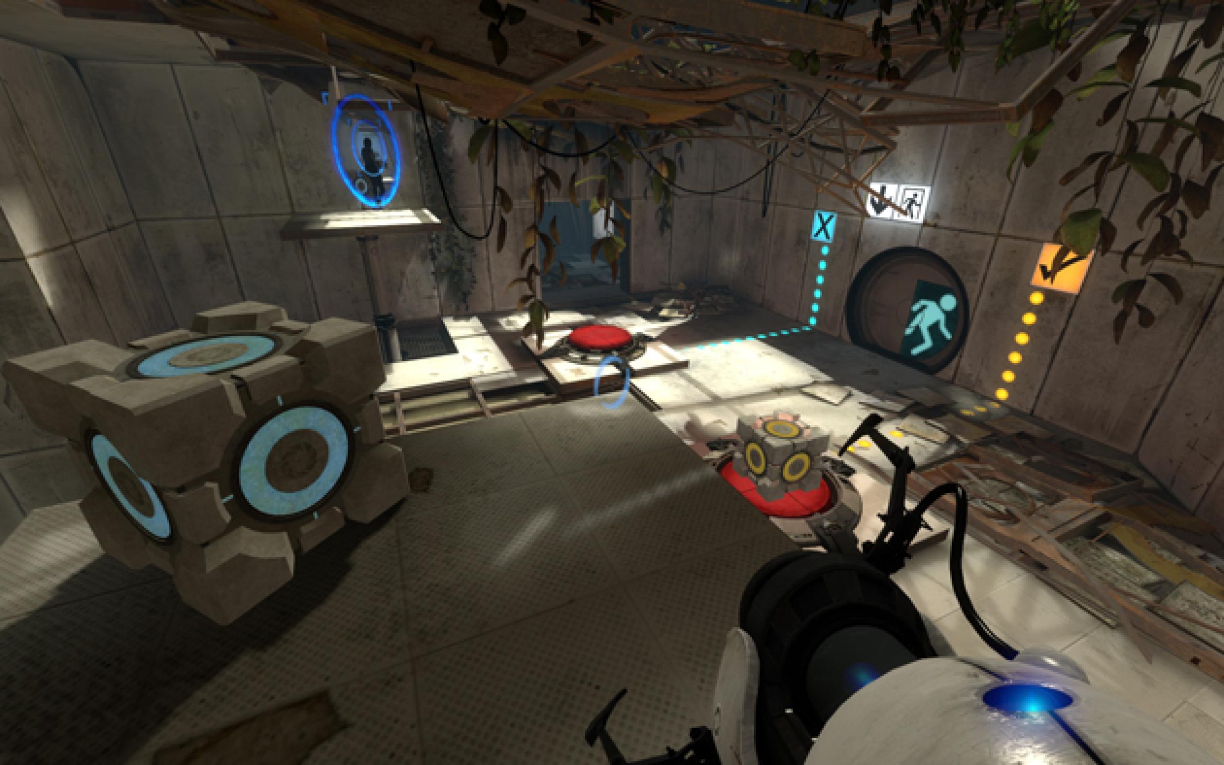 Игра портал ган. Portal 2 Gameplay. Portal 1 и Portal 2. Док в Portal 2. Portal 2 RTX.